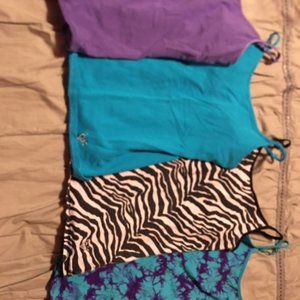 Kids Justice lot of 4 tank tops